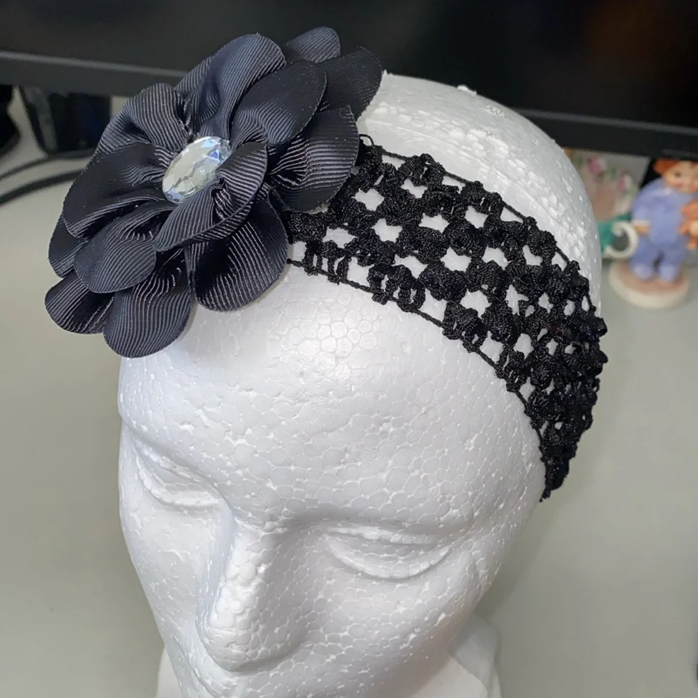 Flower lace headbands decorative hair accessories for babies